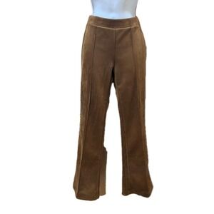 Sanctuary‎ x Anthropologie Women's Brown Faux Suede Pull On Legging Ankle Pants